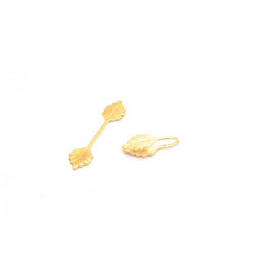 Fold- over glue-on bail 36x8mm GOLD PLATED